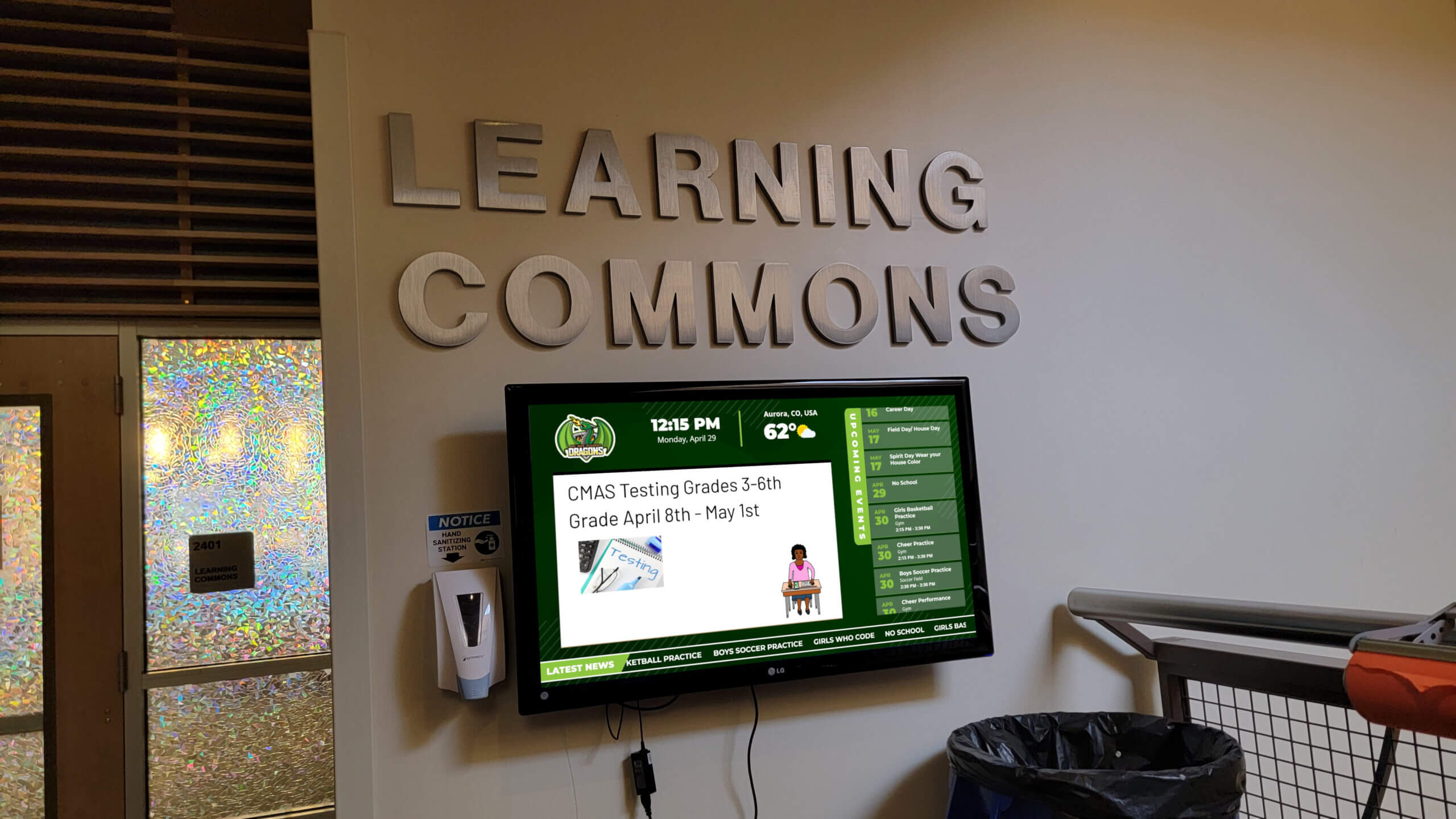 public school digital signage