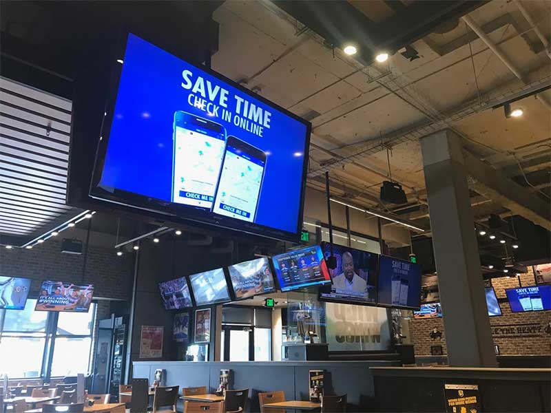 Buffalo Wild Wings, Supercuts, MLB and REACH Digital Signage