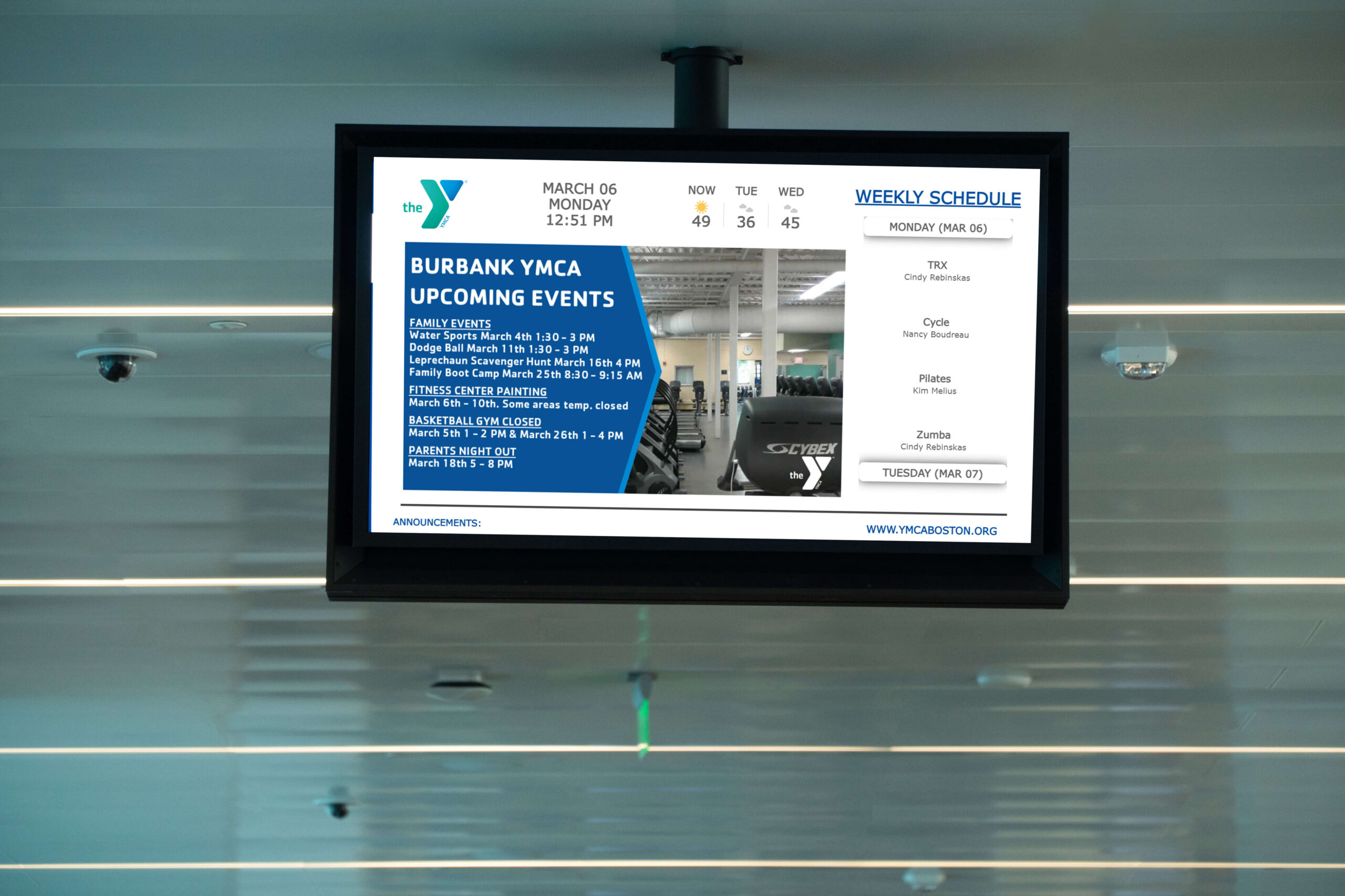 ymca digital signage case study