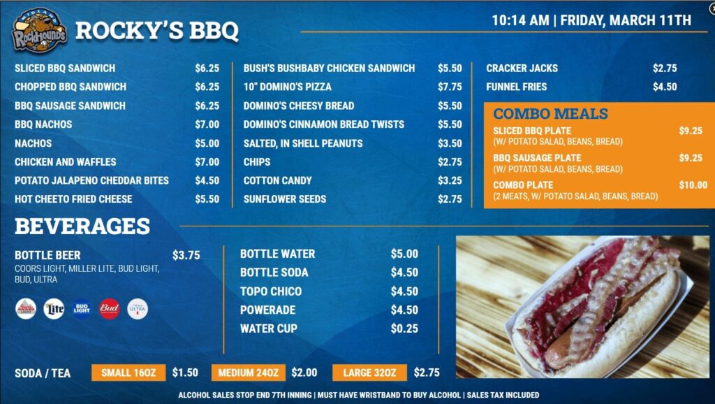 digital menu board roi example