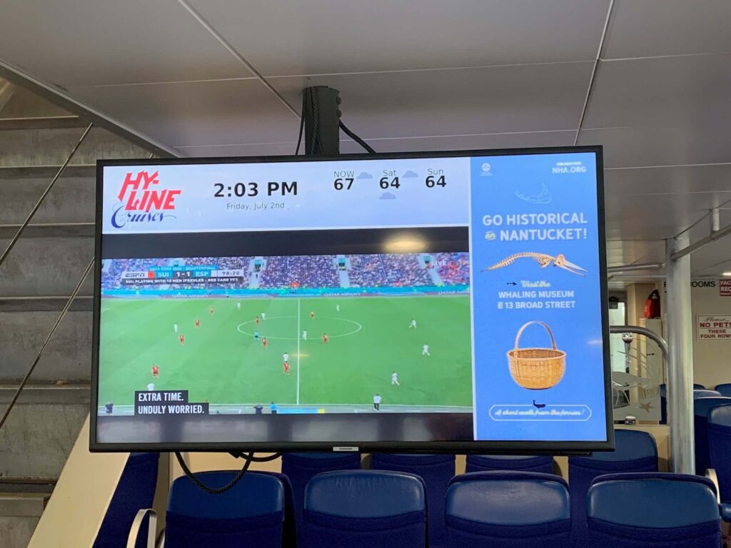 live sports digital signage