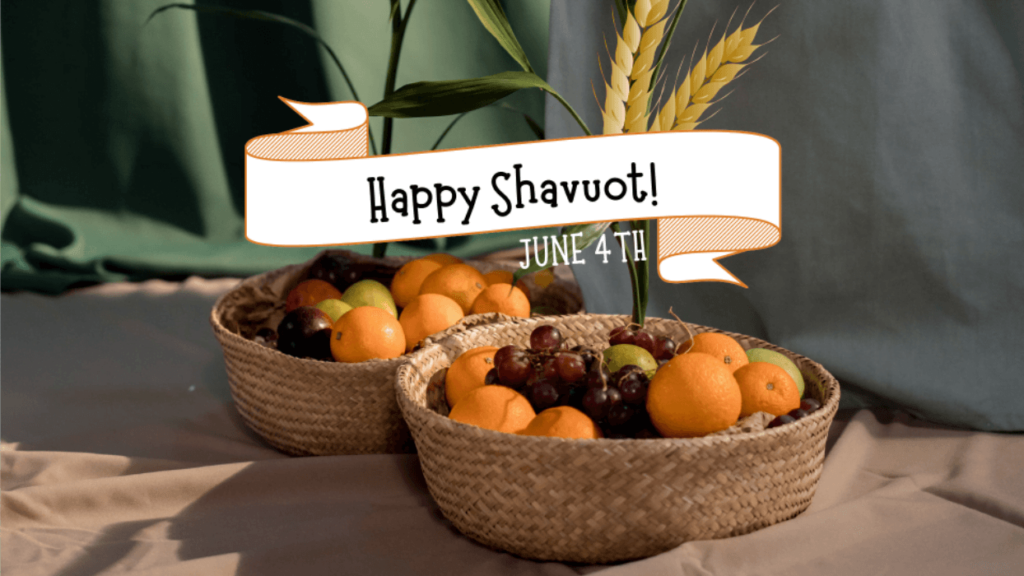 shavuot digital signage